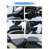 Motorcycle Rear Leather Passenger Pad Seat Black Cushion Pillion For Honda Rebel CMX300 CMX500 2017-2023 Motocross Accessories