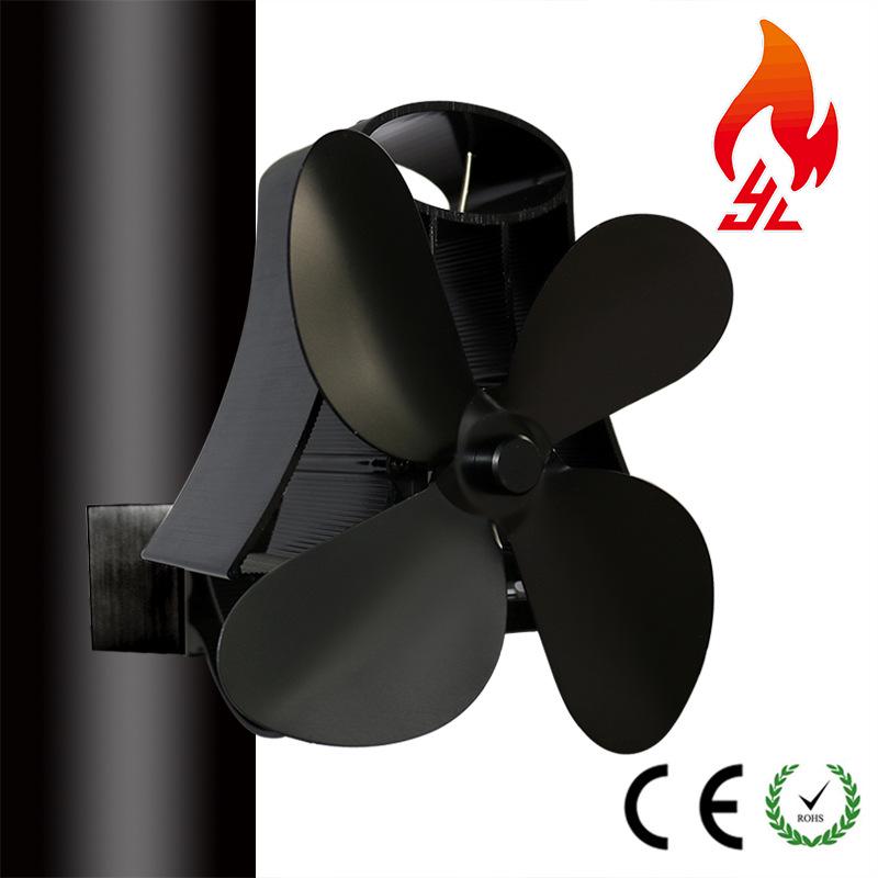 European & American Heat-Powered Wood Fireplace Fan