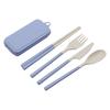 Portable Detachable Knife, Fork, Spoon and Chopsticks Set 4 Pieces Travel Folding Cutlery Picnic Cutlery Set Camping Cutlery Set