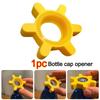 Unique Multi-function Bottle Cap Opener Yellow Plastic Rotary Bottle Opener Bar Supplies Bottle Opener Kitchen Tool