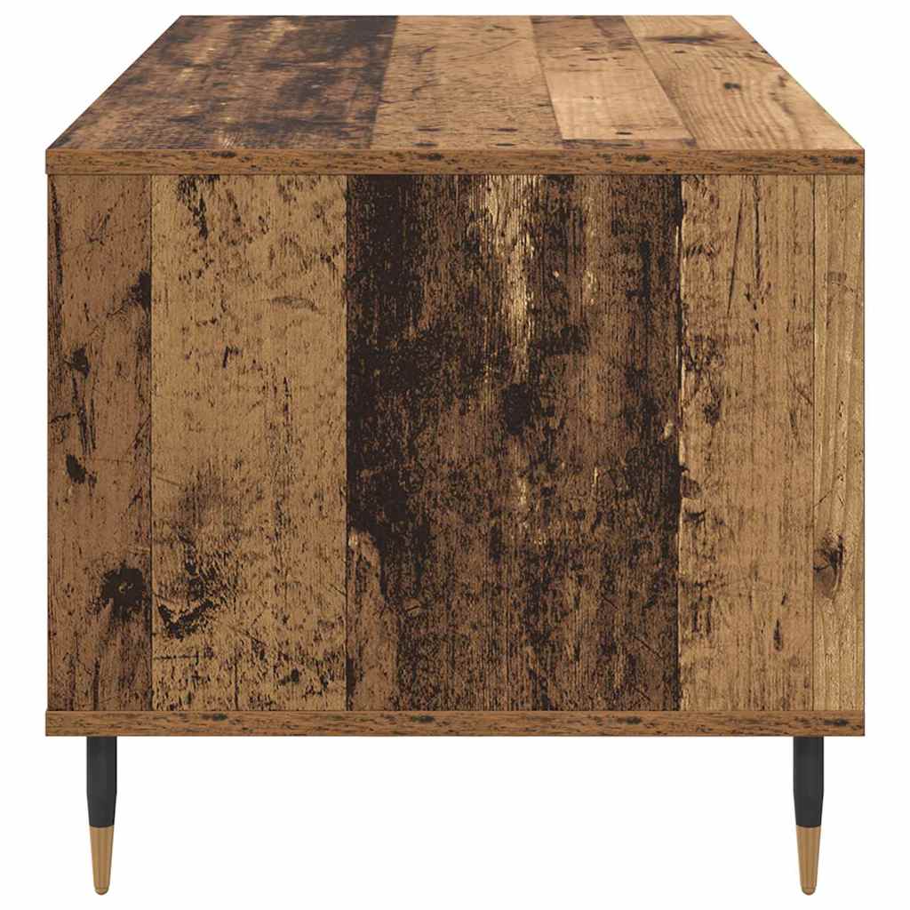 Coffee Table with Drawers Reclaimed Wood Look 90 x 49 x 45 cm Engineered Wood