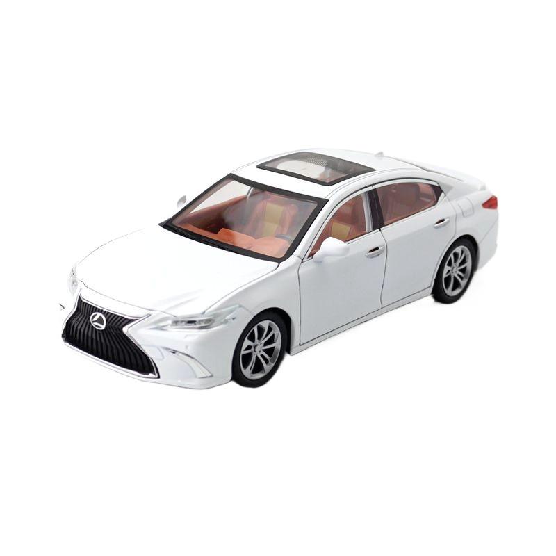 

1/24 Lexus ES300h Car Toy for Children Diecast Miniature Model Pull Back Sound & Light Door Openable Collection Gift for Boys белый
