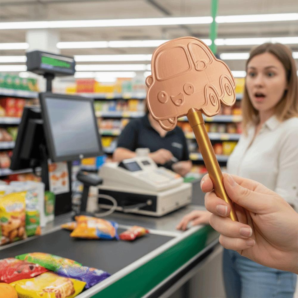 Lustiger 3D-gedruckter Zauberstab Tippen zum Bezahlen Kontaktloser Kreditkartenhalter Kinder-Rollenspiel-Requisite