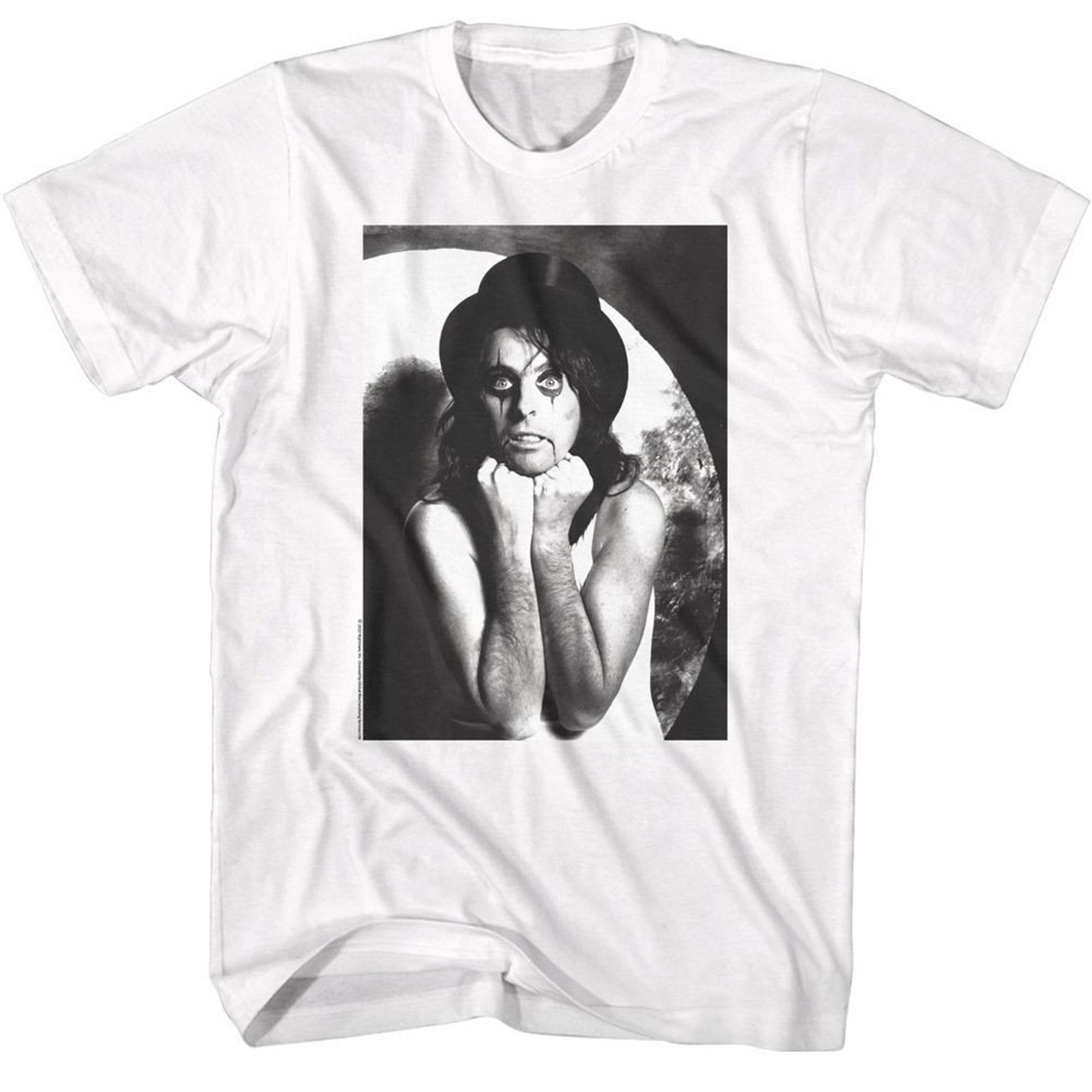 Alice Cooper BW White T-Shirt S