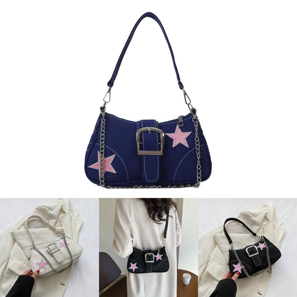 Fashionable Canvas Street Style One Shoulder Bag 2023 Winter New Fashion Casual Crossbody Bag