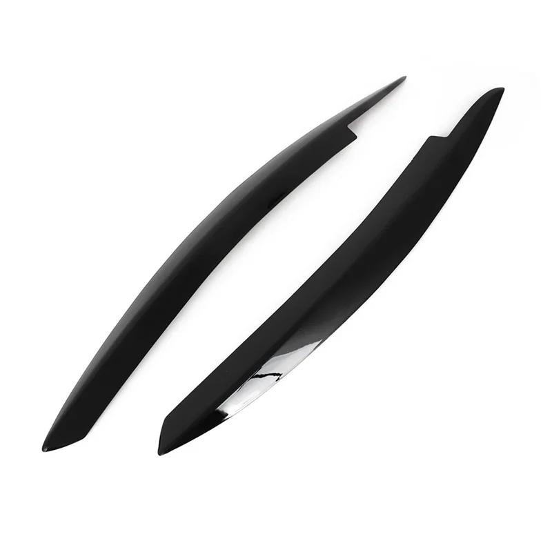 Для Volkswagen VW Golf 6 MK6 2008-2012 Накладки на фары автомобиля Накладки на фары Лампы Накладки на брови Накладки Аксессуары для бровей фар Gloss Black