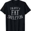 Funny Halloween Fat Person Skeleton Costume Dad Men T-Shirt