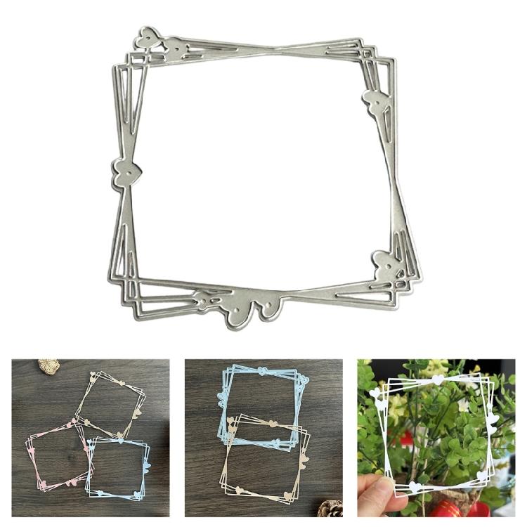 Metal Cutting Dies Heart Frame Die Cuts Templates Molds Embossing Stencils for Album Scrapbooking Journal Decoration