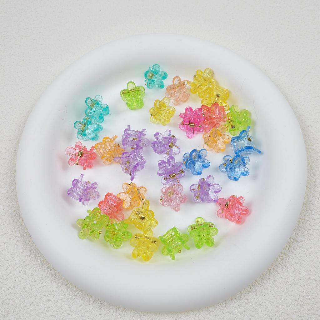 50Pcs Mini Transparent Multi-Color Butterfly Claw Clip Mini Hairpin Hair Clip Hair Accessories For Girls And Women Headwear Quality