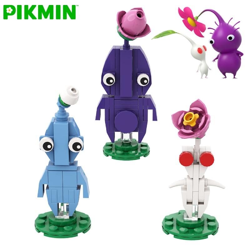 Pikmin Nintendo Action-Abenteuer-Spiel Bausteine Modell Kleinteil Kinder Puzzle Montagebausteine