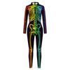 Halloween Karneval Purim Party Cosplay Dámské Cosplay Kostýmy Sexy Skinny Tisknutý Kostra Kombinéza Catsuit