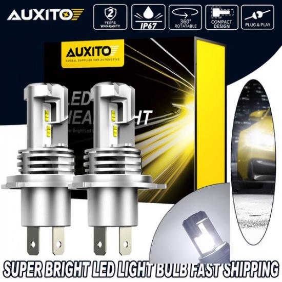Pair H4 120W 9003 24000LM LED Headlight Kit Lamp Bulbs Hi-Lo Globes Beam Upgrade