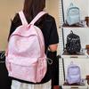 New Niche Lightweight Backpack Simple Printing Cute Middle School Student Schoolbag Leisure Travel Large Capacity Backpack