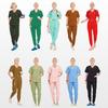 Summer Medical Scrubs Hospital Uniforms Doctor Nurse Workwear 4-way Stretch Pet Clinic Nursing Suits Dentist Working Clothes S21