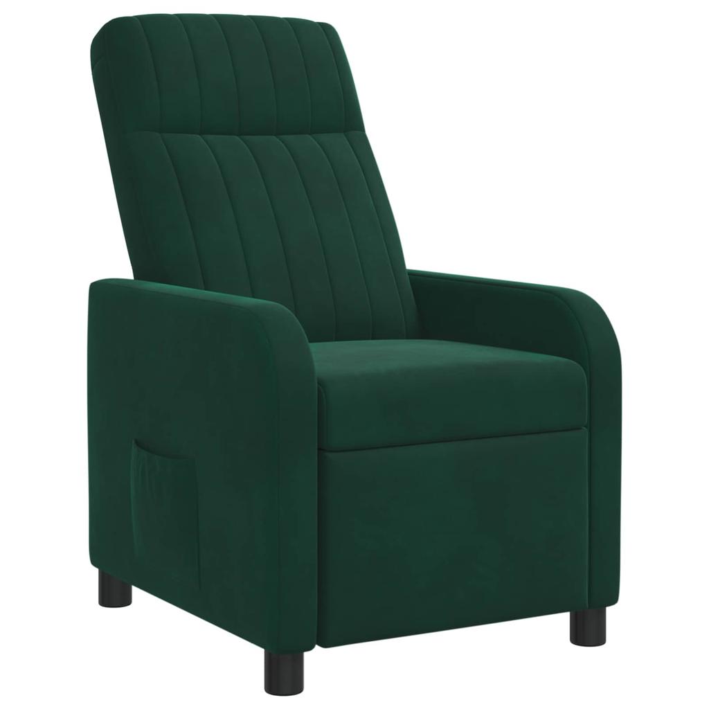 Recliner Dark Green Velvet (V)