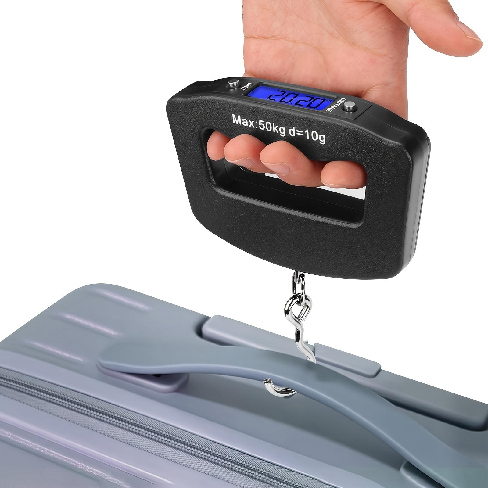 

1 Handheld Luggage and Car Scale with Backlit LCD Digital Display | Portable Hanging Scale, 0.1/50kg/110lb Capacity чёрный