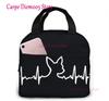 Unisex Food Warmer Bag Chihuahua Dog Lunch Bag Reusable Lunch Box Lunch Cooler Tote