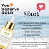 UNISAIF 24k Gold Face Serum for Glowing Skin - Vitamin C Serum | Hydrating Serum for Face Glowing and Whitening | Dark Spot Correcting Glow | Pore
