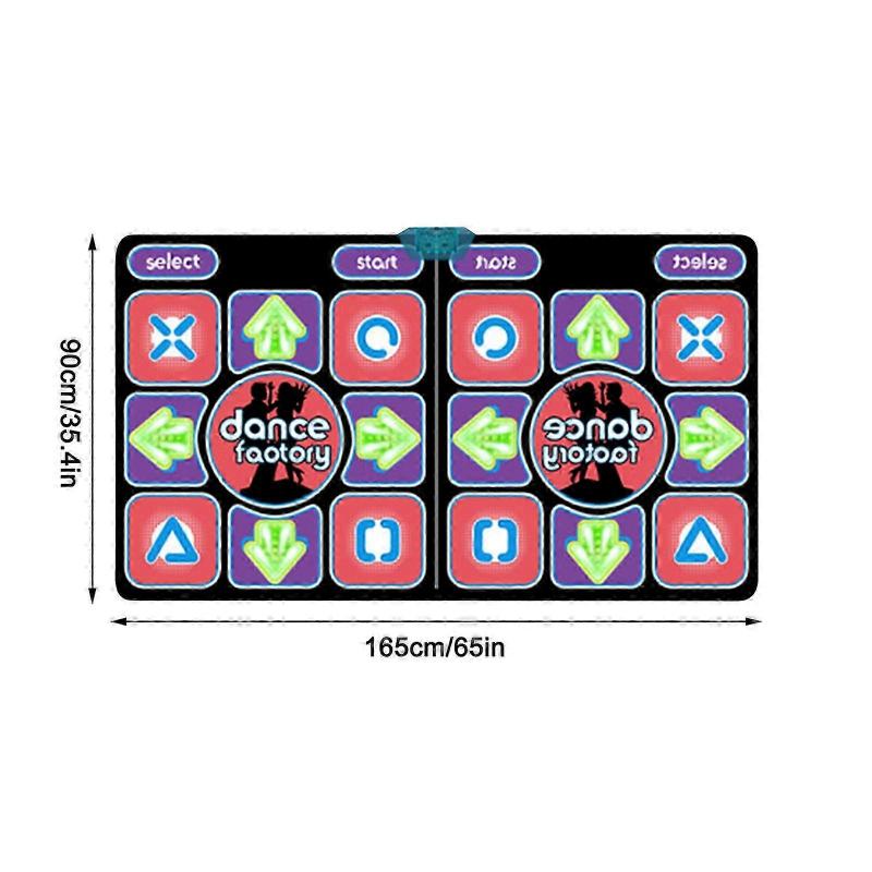 Luminous Dancing Mat Computer TV-use Running Game Somatosensory Double Wireless