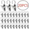 20Pcs Stainless Steel Curtain Clips With Hook Sturdy And Durable Window Curtain Hook Clips Home Window Curtain Decor Accessories