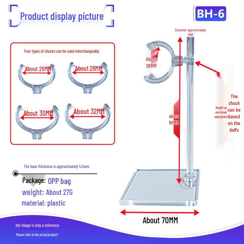 Adjustable Bracket for BJD Cotton Dolls, Strong Non-Damaging Chuck