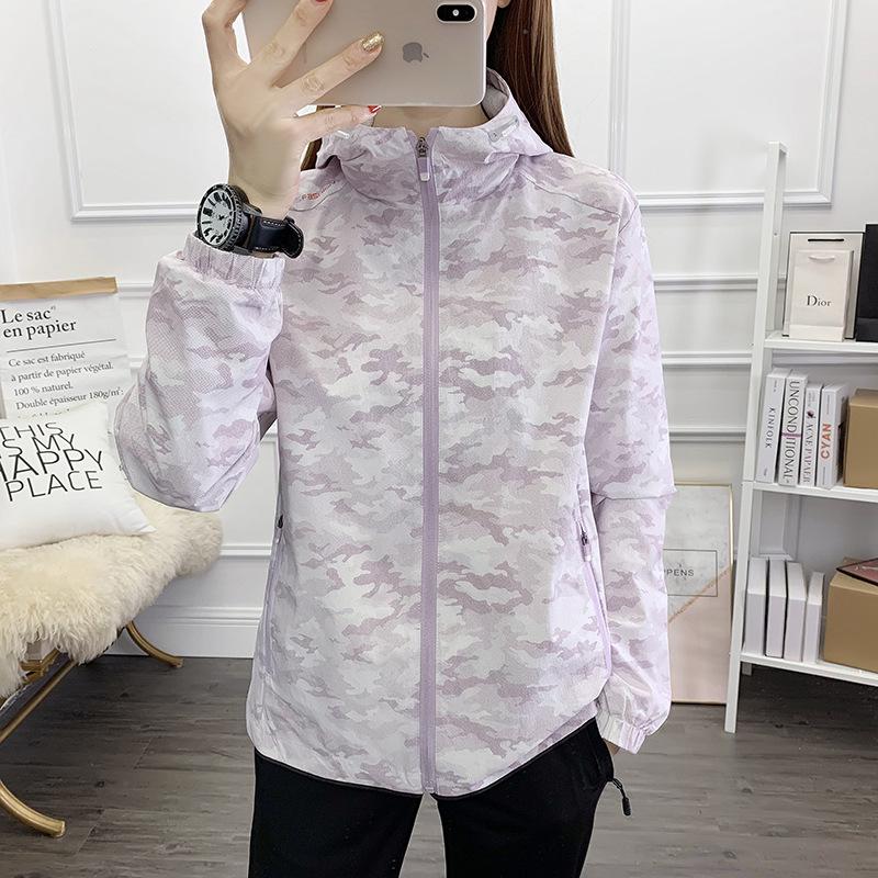 Women s Hooded Mesh Windbreaker Jacket - Breathable Spring/Autumn Casual Sportswear M