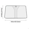 Car Wind Shade Keep Protection Portable Summer Double Circle Cover