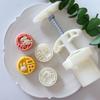 DIY Round Mooncake Mold Versatile Festival Cake Making Molds Biscuits Hand Press Mould for Home Cooks and Food Lovers