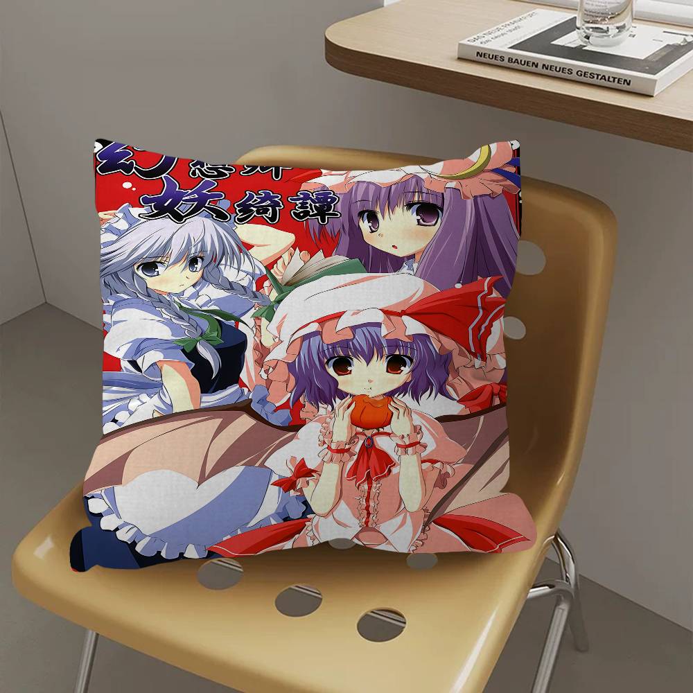 Anime T-Touhou Project Pillow Cover Design Cushion Cover Decor Holiday Decorati