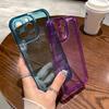 Neon Color Soft Transparent Silicone Case For iPhone 12 13 11 Pro Max X Xs Xr 7 8 Plus SE3 Rubber Clear Shockproof Bumper Cover