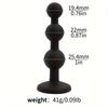 Sex Anal Plug with 3 Balls Anal Beads Crystal Base Butt Plug Anal Training G-Spot Prostate Stimulator Sex Toys for Women Men Gay