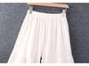 Chiffon Wide-Leg Lace Patchwork Pants - Women's Summer Qipao Style