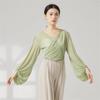 Long Sleeve Classical Dance Tops Soft Fabric Dance Performance Costume Dance Top  Dance Training