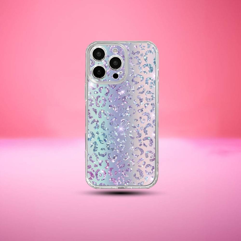 Leopard Print Pattern Phone Case For iPhone17,16,15,14,13,12,11 Plus,Pro Max Soft Transparent Cover iPhone12