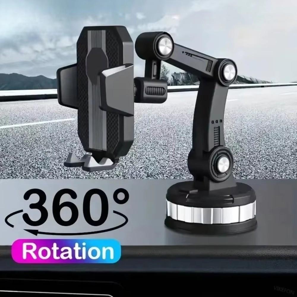 Retractable Car Phone Mount 360° Rotating Windshield Mount Car Phone Stand Engineering Vehicles