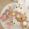 Lying White Rilakkuma Plush Doll Cartoon Bear Toys Kawaii Room Decor Toy Teddy Bear Korilakkuma Stuffed Doll Accompany Sleep Toy