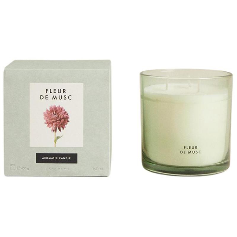 

Zara home FLEUR DE LUNE Роза Жасмин Ароматическая свеча 400г 400g