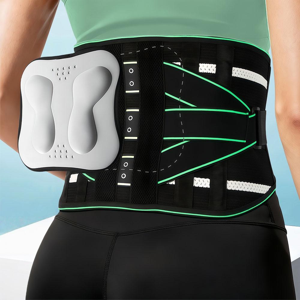 

Поясничная поддержка с 8 ребрами жесткости и 3D поясничной подушкой, регулируемый пояс для поддержки талии для облегчения боли в пояснице, ишиаса, улучшения осанки, поднятия тяжестей S