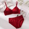Silk Red Wedding Pajamas for Couples - Newlywed Set In Gift Box