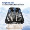 For iPhone 14 Pro Magnetic Case Aluminium Alloy+PC+TPU Hollow Heat Dissipation Phone Cover