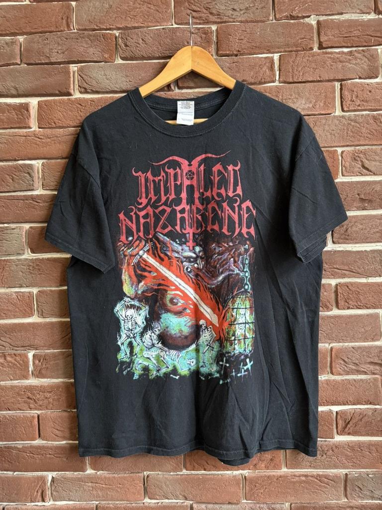 00s Impaled Nazarene Satan Vintage Black Metal Band Tee