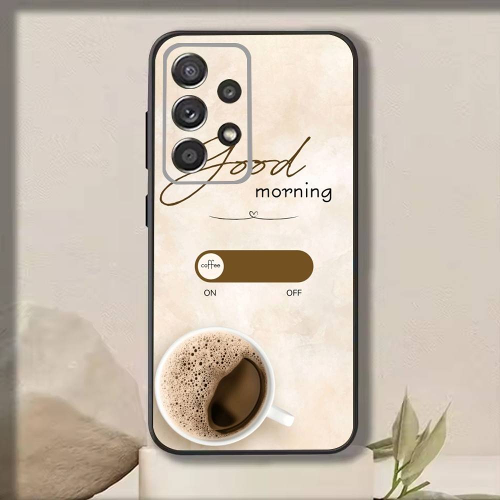 

Кофе Кофе Латте-арт Чехол для телефона Для Samsung S25,S24,S21,S22,S23,S30,Ultra,S20,Plus,Fe,Note,10,9,5G Черный Чехол Samsung S25Plus