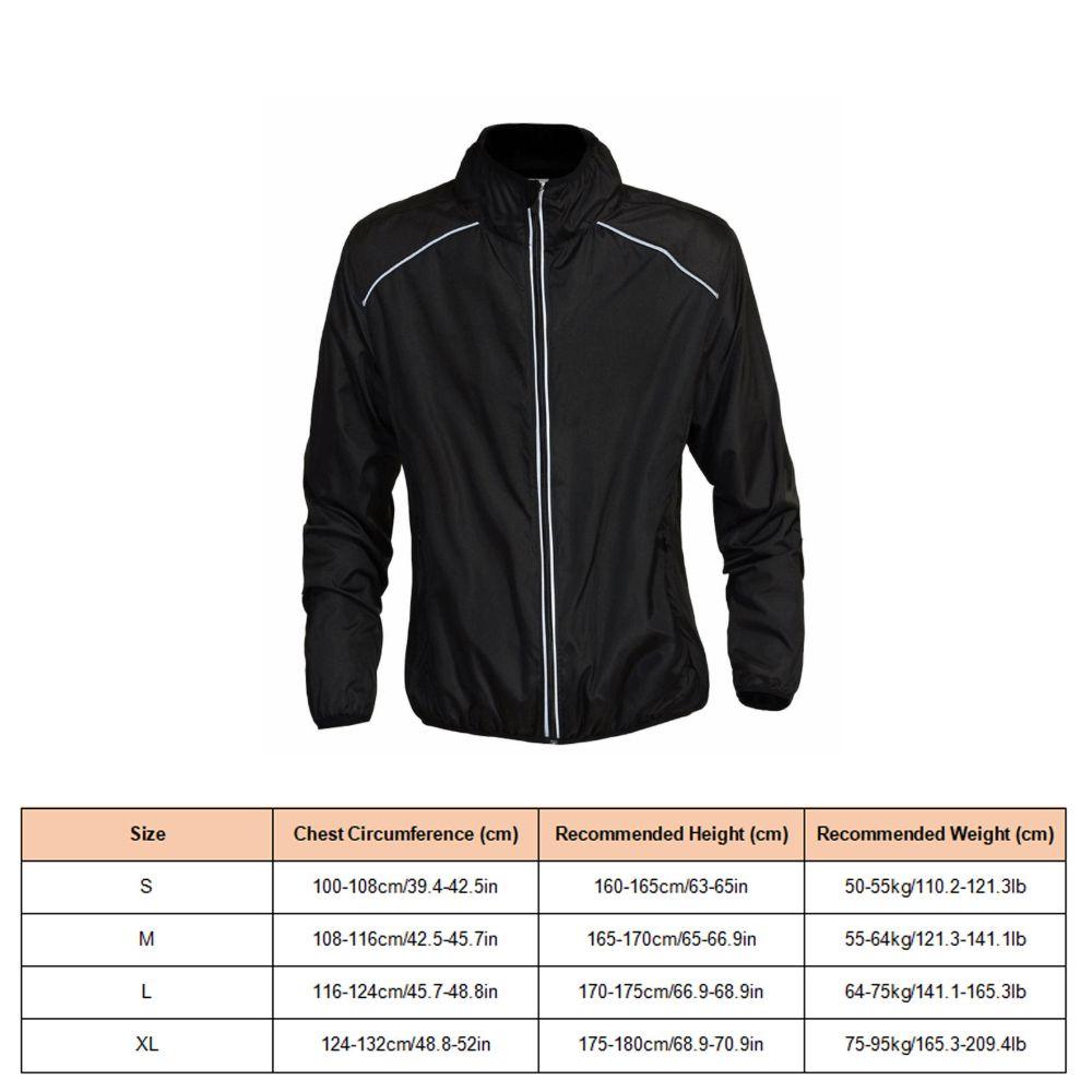 Black Cycling Jacket Windproof Running Jacket Men Durable Men Cycling Jacket  Hiking Trails