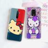 JZ3 Love Hello Kitty Transparent Case for Samsung A04 A14 A23 M33 M53 Realme 10 9 C35 C55 VIVO Y02 X80 Infinix Hot 30 Note 11 Tecno Spark 8P Pro