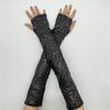 2pcs Fashion Adult Sequins Mittens Fashion Trend Gloves Woman Reflective Gloves for Nighttime Safety