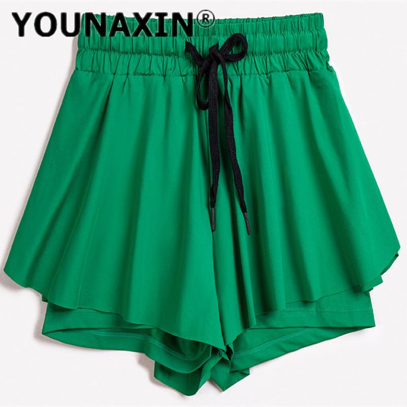 Women's Tennis Culottes Yoga Fitness Skirt Anti Glare Training Athletic Running Girl's Sports Shorts Lining Pants Golf Workout Skirts S M L XL