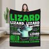 Hoppers Tom Lizard Button Meme Blanket  Fuzzy Vintage Breathable Throw Blankets for Bed Sofa All Season,