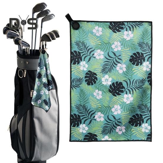 Prosop de golf magnetic cu magnet puternic Microfibră Waffle Sac de golf Prosop imprimat Prosop de golf Detergent pentru mingi de golf