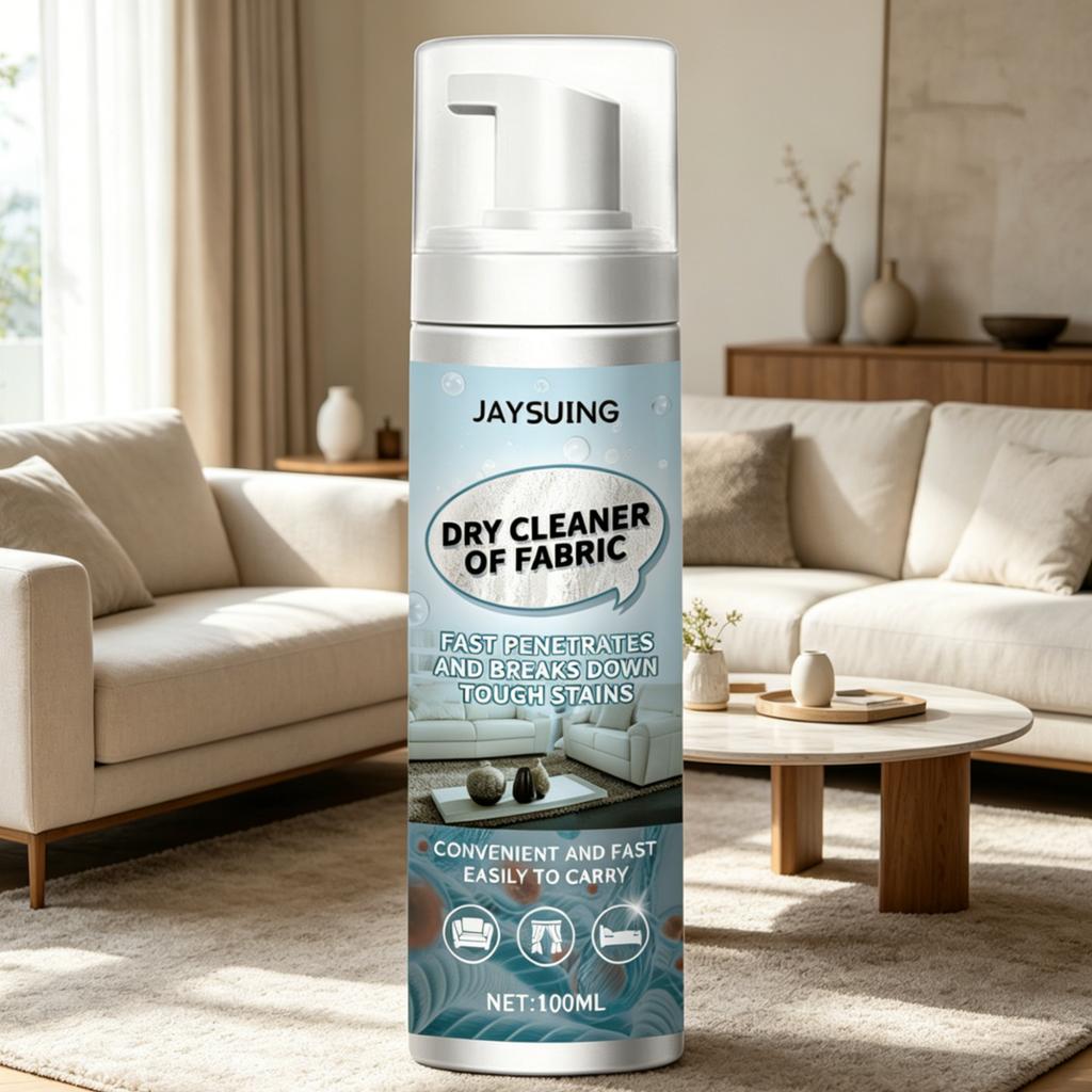 JAYSUING Fabric Stain Remover for Sofa Curtain Carpet Deep Cleaning No Disassembly Gentle Multi Purpose Fabric Dry Cleaner 100ml
