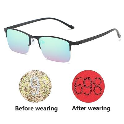Nuovi Occhiali da Sole Donna Uomo Rettangolari Occhiali Femminili Correttivi Speciali Rosso Verde Cecità Colore Occhiali Deboli Occhiali da Vista Uomo
